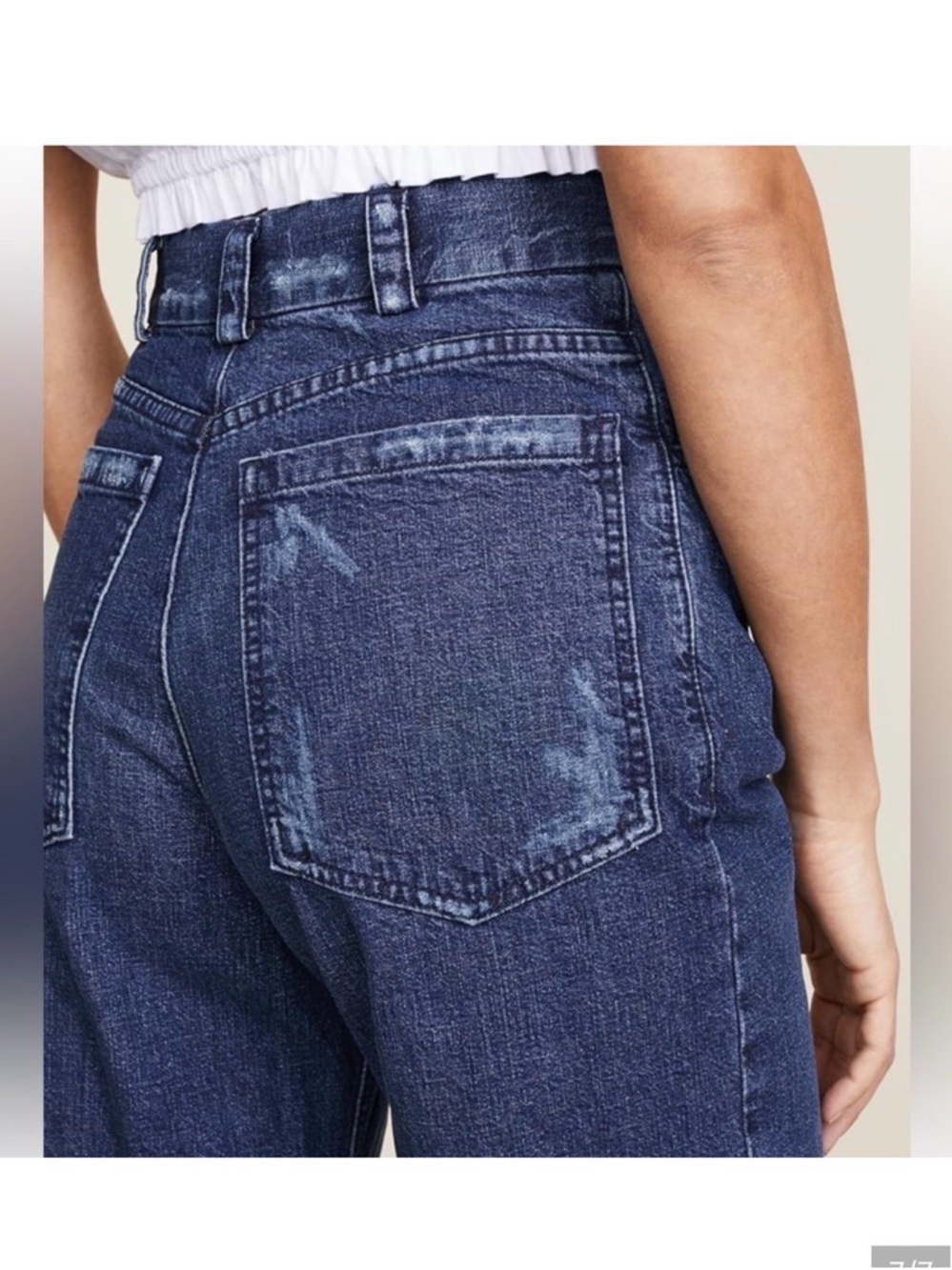 Rachel Comey Dark Blue Indigo Legion Wide-Leg Jeans Sz 6 - Picture 4 of 14